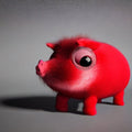 Red Pig Plush Toy